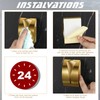 Boao 4 Pcs Self Adhesive Towel Hook Holder Grabber Stainless