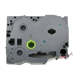 BROVACS 1 Pack White on Red Label Tape Compatible for Brother P-Touch TZ 455 TZe 455 24mm 1" OPA1145E