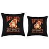 Retired Professional Bird Watcher And Squirrel Feeder Throw Pillow