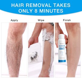 Hair Removal Spray, Hair Removal Cream, Bikini Cream with Aloe Vera Smooth & Painless Depilatory Cream for Men And Women Body Hair Remover