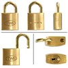 Wake Sangyo TWE Identical Key Cylinder Lock, Padlock, 0.8 inches