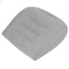 Inflatable Lumbar Waist Pillow PVC and Flocking Press Gray Inflation