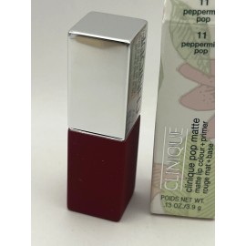 Clinique Pop Lip Colour + Primer 0.13oz/3.9g #11 Peppermint Pop- New In box