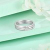 STARCHENIE 925 Sterling Silver Stackable Ring Set for Women Thin