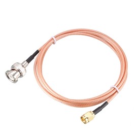uxcell RG316 Coaxial Cable with BNC Male to SMA Male Connectors 50 Ohm 4 ft