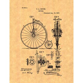 Bicycle Patent Print (20" x 24") M14289