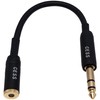 CESS-264 Black 6.35mm to 4.4mm Stereo Headphone Amplifier Adapter Cable