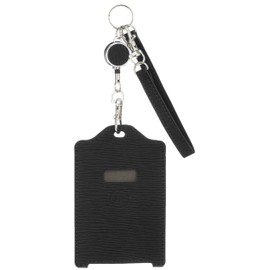 MIRUCALCBK Unique Miruca Pass Case, Leather Cover, Black