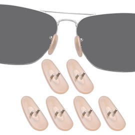 DROGO 3 Pairs Yellow Soft Silicone Replacement Nose Pads Nose Piece for RayBan RB3025/RB3026/RB3044/RB3445/RB3516/RB3354/RB3478 Eyeglasses/Sunglasses, Anti-Slip, Skin-Friendly