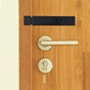 Black Slide Barrel Door Bolt Lock with Screws for Bathroom,
