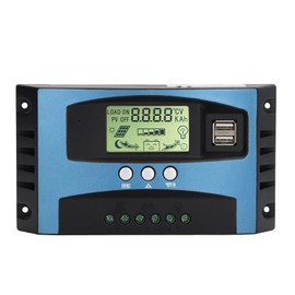 MPPT Solar Charge Controller 12V 24V Auto Identification LCD Display Dual USB Output Adjustable Solar Power Regulator 20A