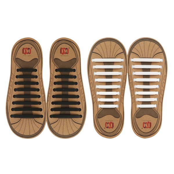 INMAKER No Tie Shoelaces, Pack of 2, Elastic Shoe Laces