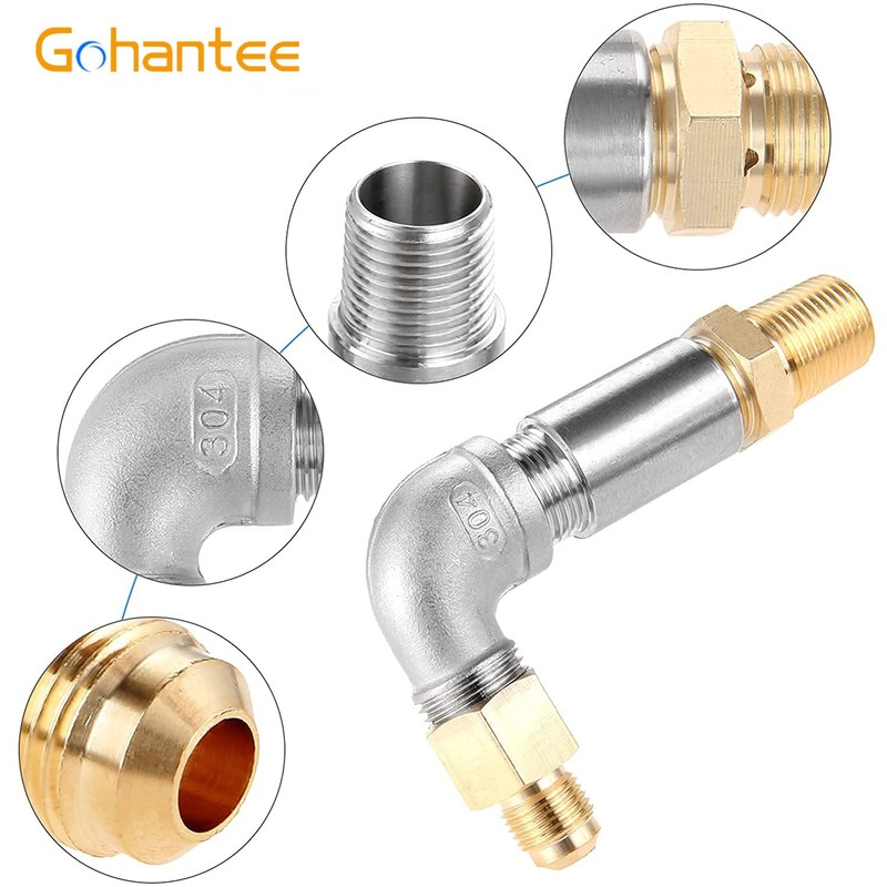 gohantee 1/2" Propane Air Mixer Fire Pit Air Mixer Fits