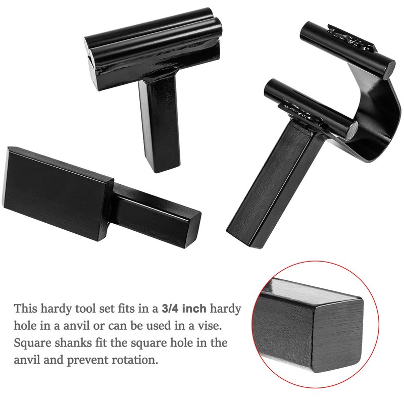 Blacksmith Anvil Forge Hardy Tool 3/4" Hot Cut Creasing Stake