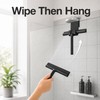 Silicone Shower Squeegee for Glass Doors - Wide Flexible Wiper