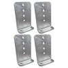 A.A 4 Pack 8" Galvanized L-Type Boat Trailer Bunk Bracket,