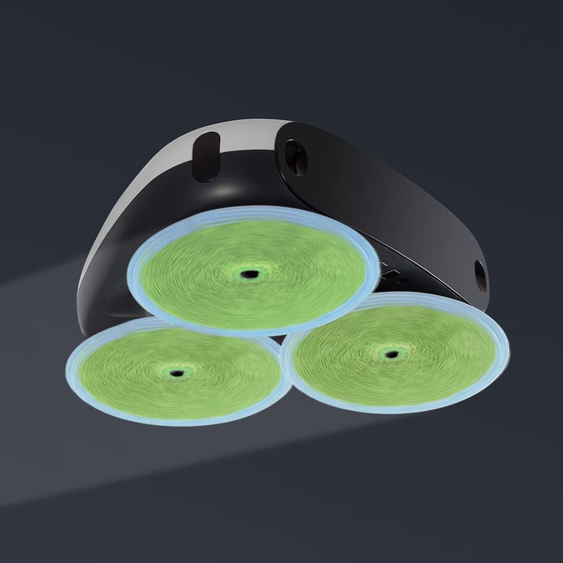 EVERYBOT Replacement Accessory of Three-Spin and Edge, Washable Microfiber Mop