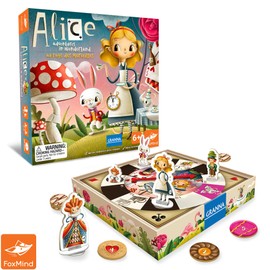 FoxMind Games: Alice's Adventures in Wonderland - Granna Fairytale Board Game, Race to Become The Tea Party Champion, Family, Ages 6+, 2-4 Players