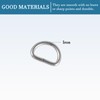 QUARKZMAN 10 mm D Ring x 50 Pieces Semicircular Unwelded