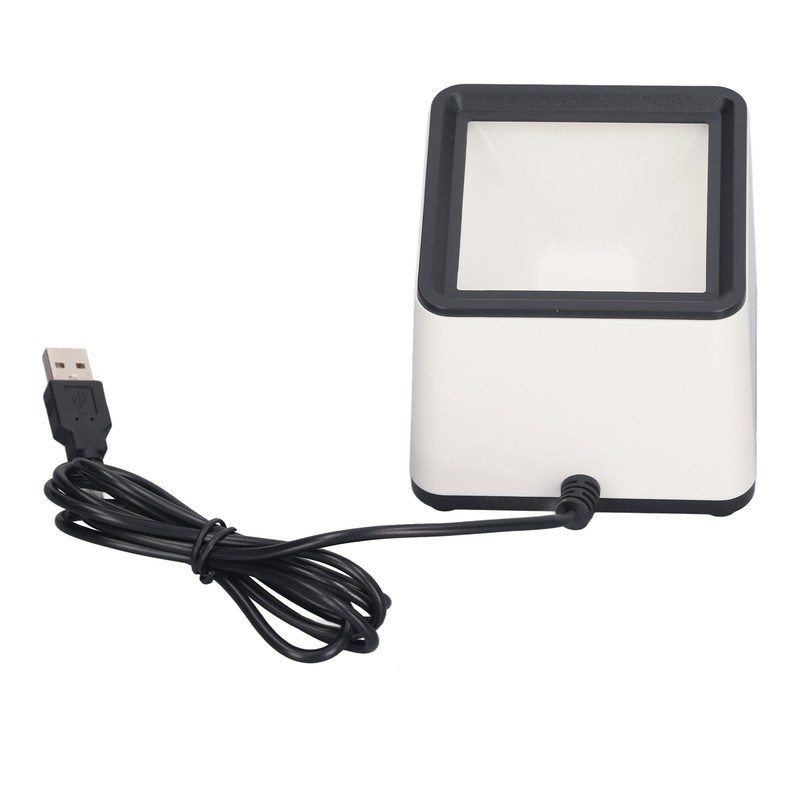 Hands Free Barcode Scanner Voice Announcement Quick Response 2D Desktop