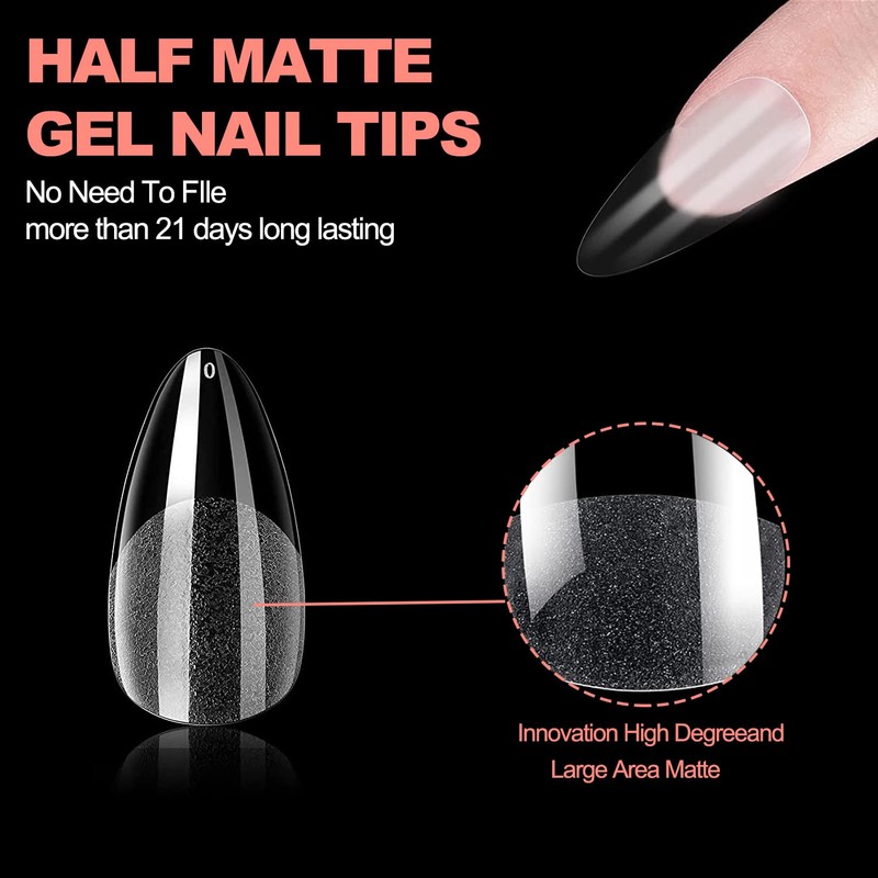 YGSHIWEI Soft Gel Nail Tips, Pack of 240, Full Cover,