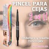 JYE Lapiz para Cejas, Maquillaje para Cejas, Pincel Color negro
