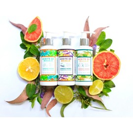 3-pack Aceites De Masaje 414 Ml. - Eucalipto, Lavanda, Menta