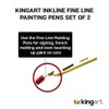 KINGART Fine Line Painting Pen Set of 2 Sizes