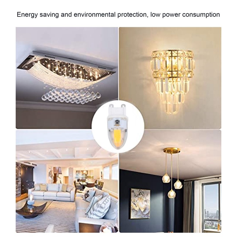 6PCS G9 LED COB Light Bulb 500LM Ceiling Lamp Bulb