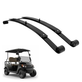 WUTIST Leaf Spring Compatible with 2008-UP EZGO RXV Golf Carts Black Steel Powder Coated Set of 2