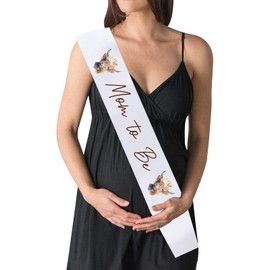 Sursurprise Highland Cow Baby Shower Sash, Highland Cow Mom to Be Sash for Highland Cow Baby Shower Decorations Holy Cow Party Supplies Favors Gifts Accessories