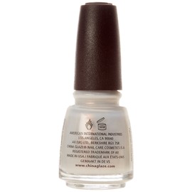 China Glaze Nail Lacquer, Snow Way!/White Shimmer
