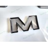 Auto GMC OVERLAY Front Rear Gloss Black White GMC Emblems