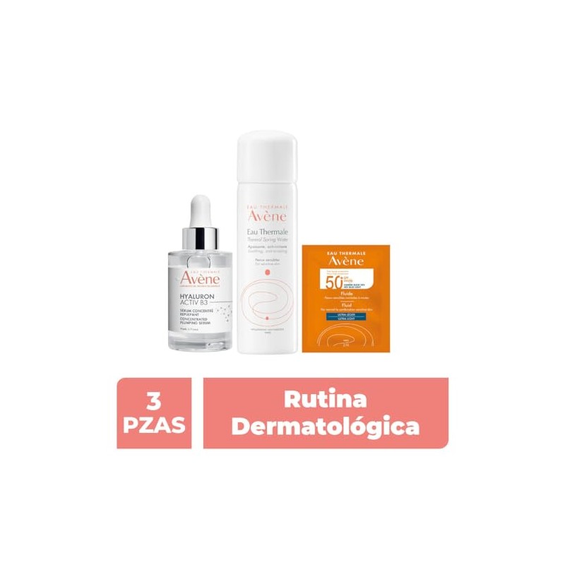 Avene, Kit Hyaluron Activ B3 srum Agua termal 50ml Fluido