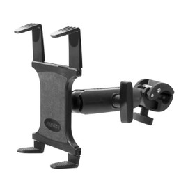 ARKON Mounts Tablet Holder with Clamp Mount and Extension Arm | Heavy Duty Construction | Secure Hold for All Tablets Including iPads and Galaxy Tabs | Great for Tubes, Handlebars, Railing, Poles