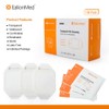 EalionMed Transparent Film Dressing, Waterproof Wound Bandage, Adhesive Patch, 2.75''