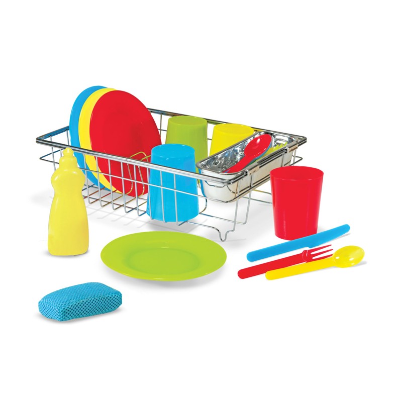 Melissa & Doug Wash and Dry Dish Set - 24