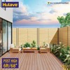 Hulave 2-Pack 6FT U-Shaped Metal Fence Posts (H: 68″), No-Dig