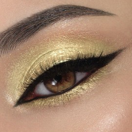 Liquid Eyeshadows, Long-lasting Liquid Glitter-Eyeshadows Colorful Eye Shadows for Eye-Makeup (Gold)