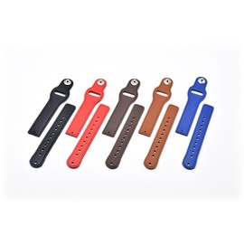 Leather Band for Fitness Tracker- Comfortable & Stylish Colored Durable Wearable Band Accessories - Band color: Navy Blue