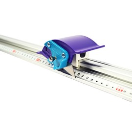 Xikopus Manual Sliding KT Board Paper Trimmer Cutting Ruler with 27 1/2" Metal Straight Edge Ruler, Suitable for Photo Paper and PVC PET Cutter, 30 Blades