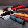 m+ Rotolo SUEDE Pencil Case, Roll-up Pen Case, Stylish, Business