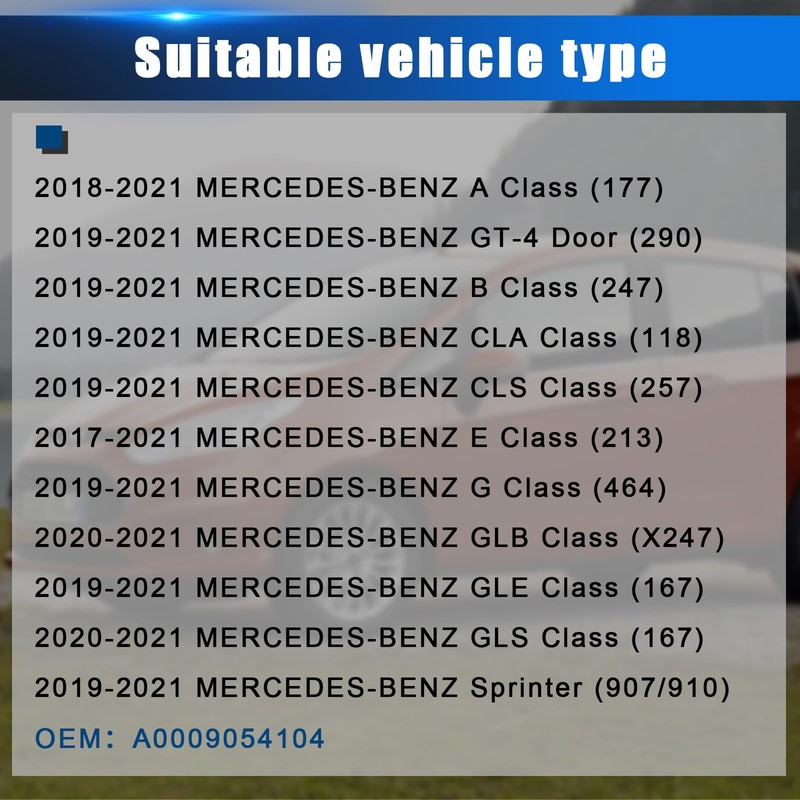 Pack of 4 Tyre Pressure Sensors Compatible with Mer Cdes