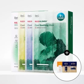 Dr.G 닥터지 레드 블레미쉬 쿨 10P+10P 쿨 비타씨 흔적 마스크 10P 쿨 수딩 마스크 10P