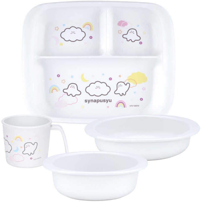 Skater XP7AG-A Baby Tableware, Lunch Plate, For Kids, Antibacterial, Plastic,