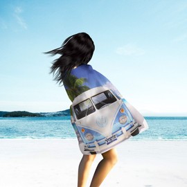 Large Original Volkswagen Fleece Blanket VW Bulli T1 Blue 130 cm x 170 cm Camper Van VW Bus T1 Blanket Cuddly Blanket Bedspread Fleece Blanket Cuddly Blanket Fleece Blanket Matching Bedding 048