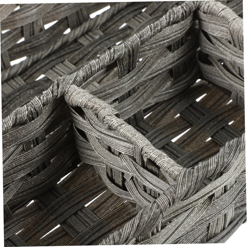 Alipis Bathroom Storage Holder Woven Basket Desktop Organizer for Cosmetics