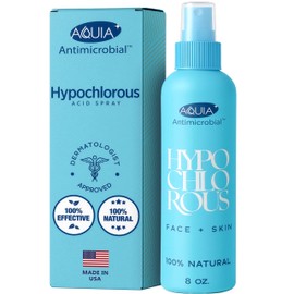 Hypochlorous Acid Spray for Face and Skin; Facial Cleanser | 8oz Face Mist Hypochlorous Acid Spray for Skin, Acne, Rash, Eczema, Wound | Antimicrobial Facial Cleanser Acne Sprays; Smart Skincare
