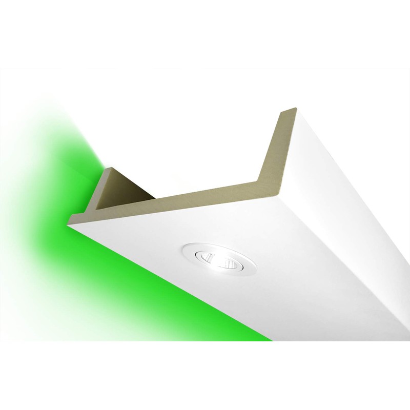 HEXIM LED Stucco Moulding Pattern – Indirect Lighting with Ceiling