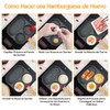 HEEDU Sartén Antiadherente 9 Cm Para 2 Huevos con Cepillo